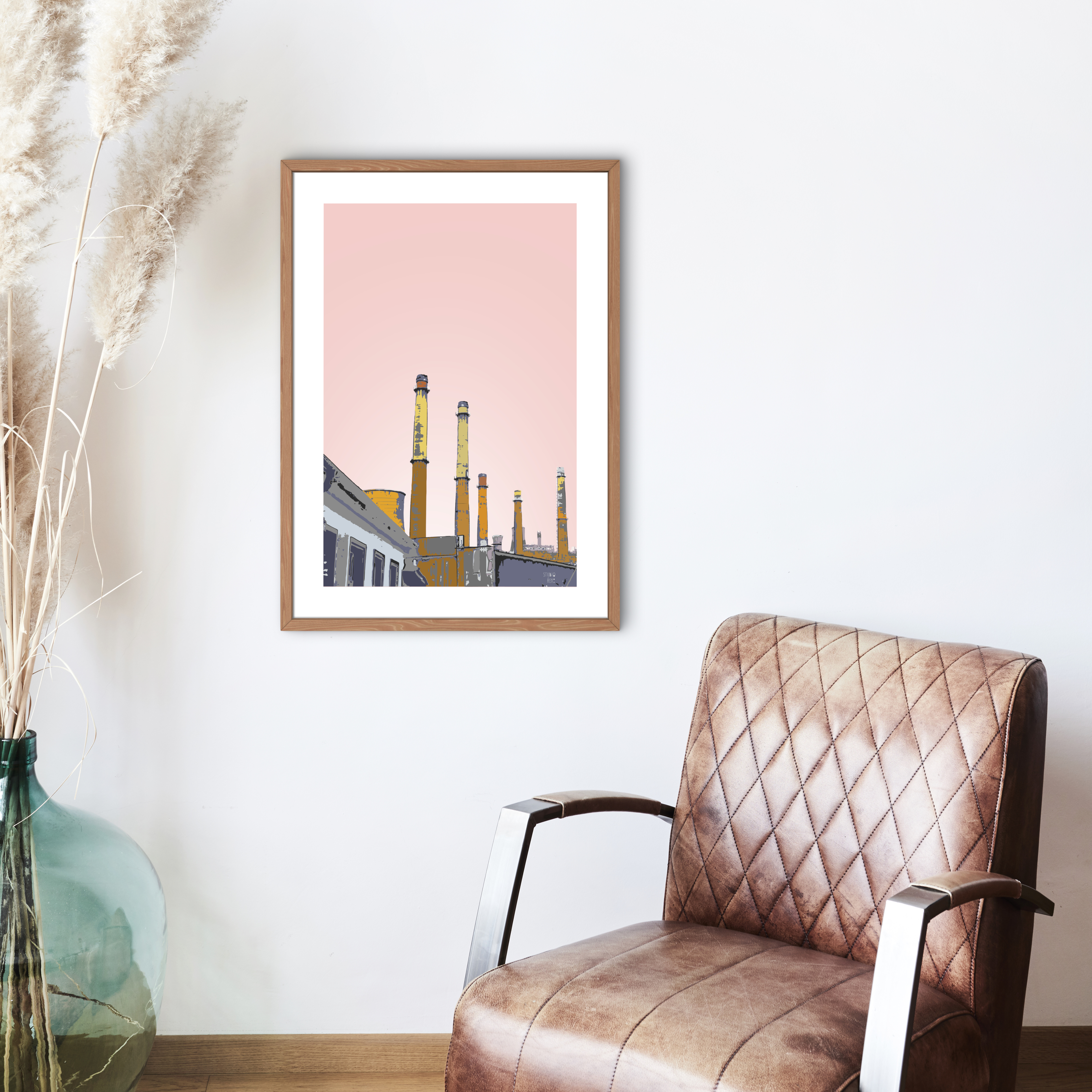 Neighborhood Factory Art Print