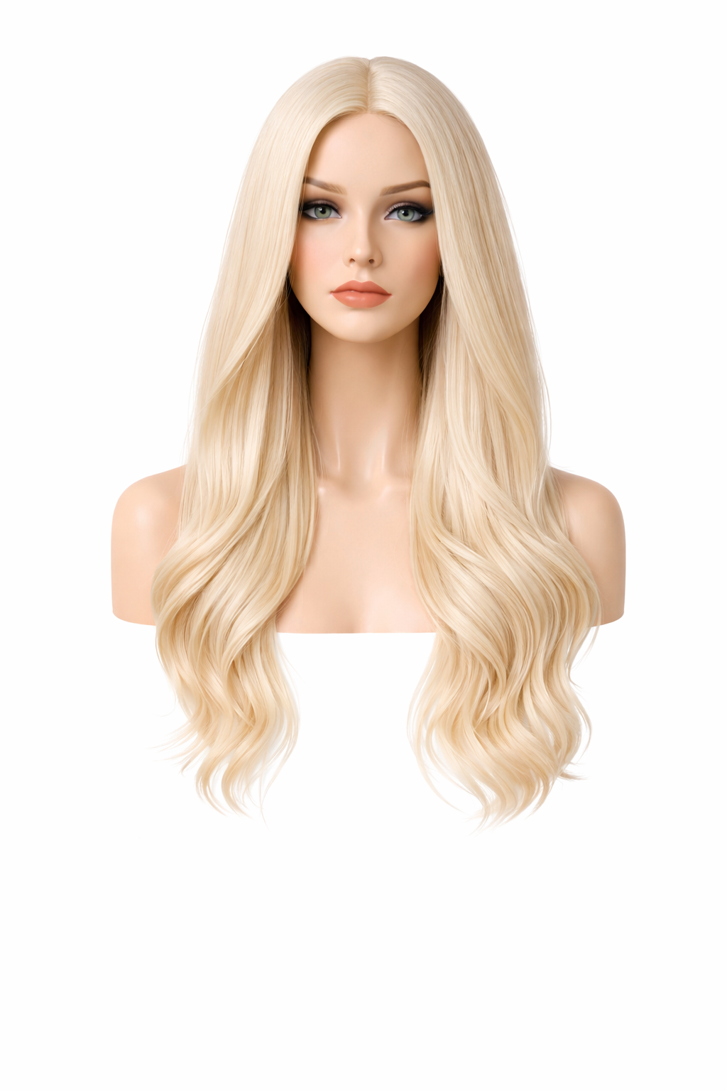 Long Wavy Blonde Wig