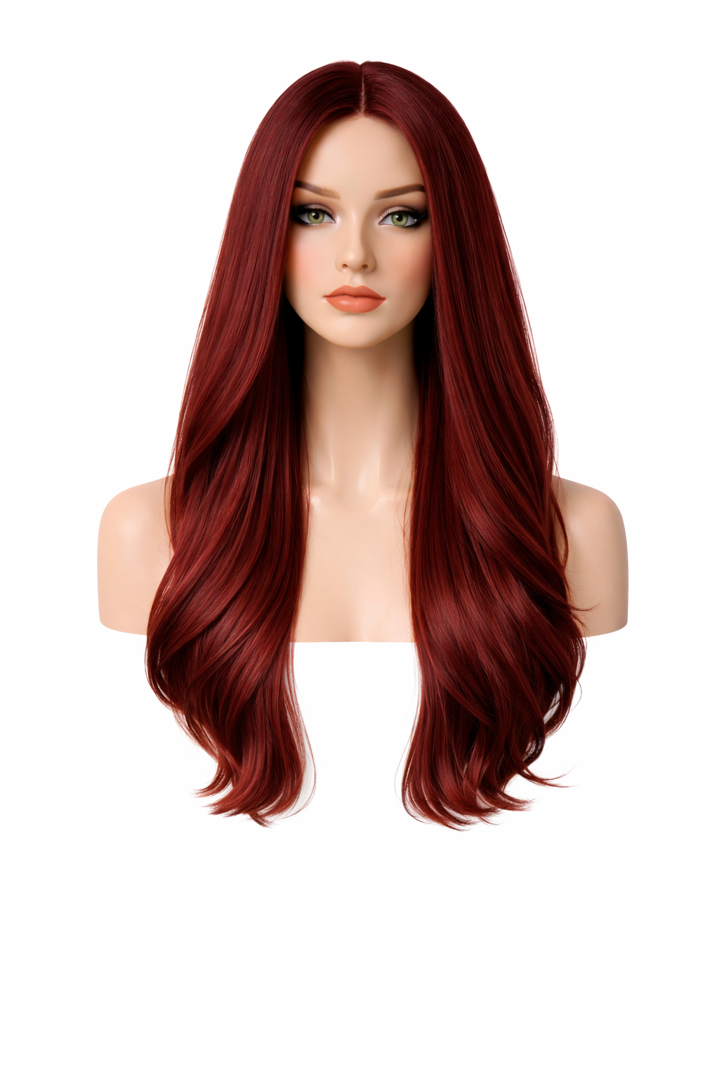 Long Burgundy Wig