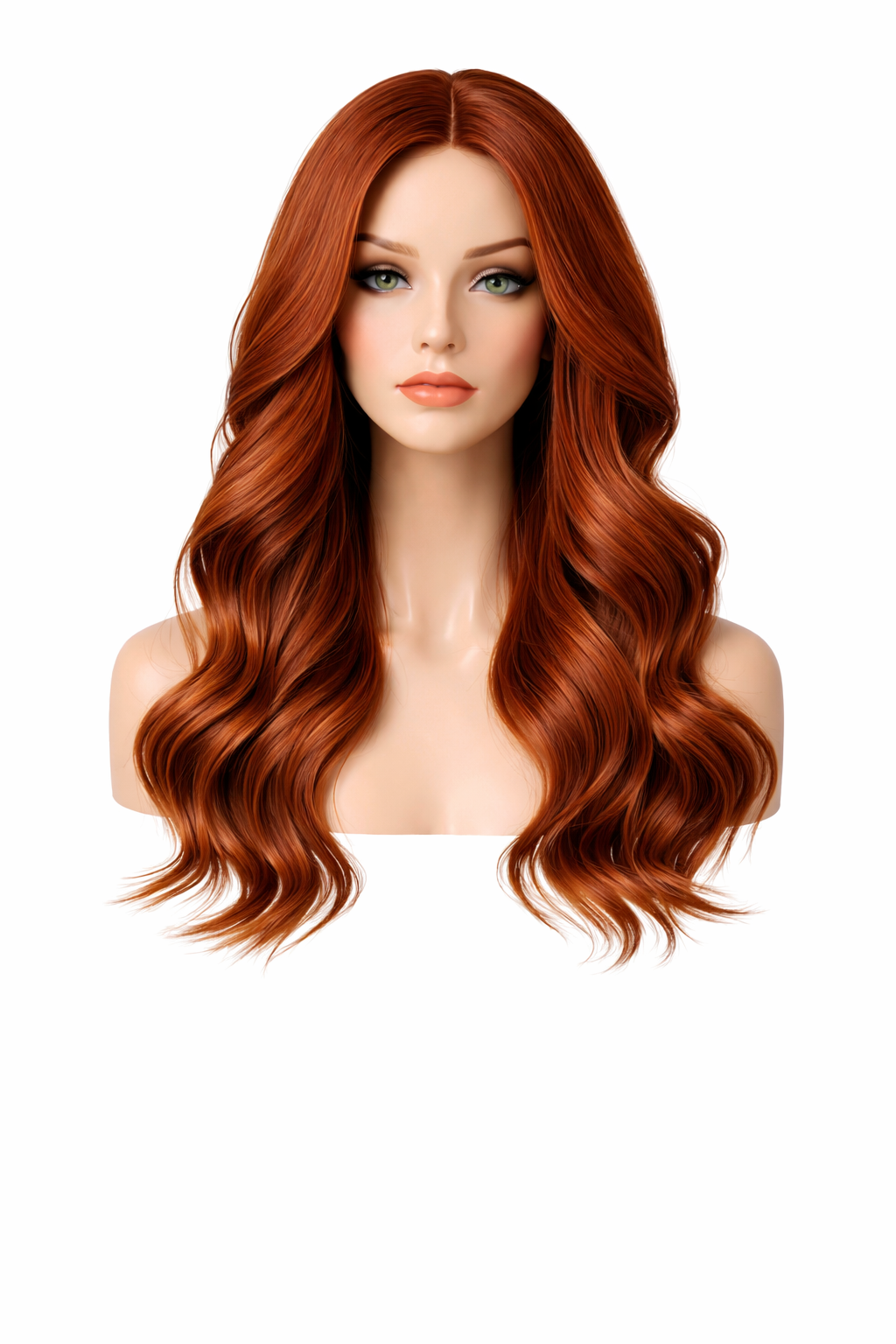 Copper Red Wavy Wig
