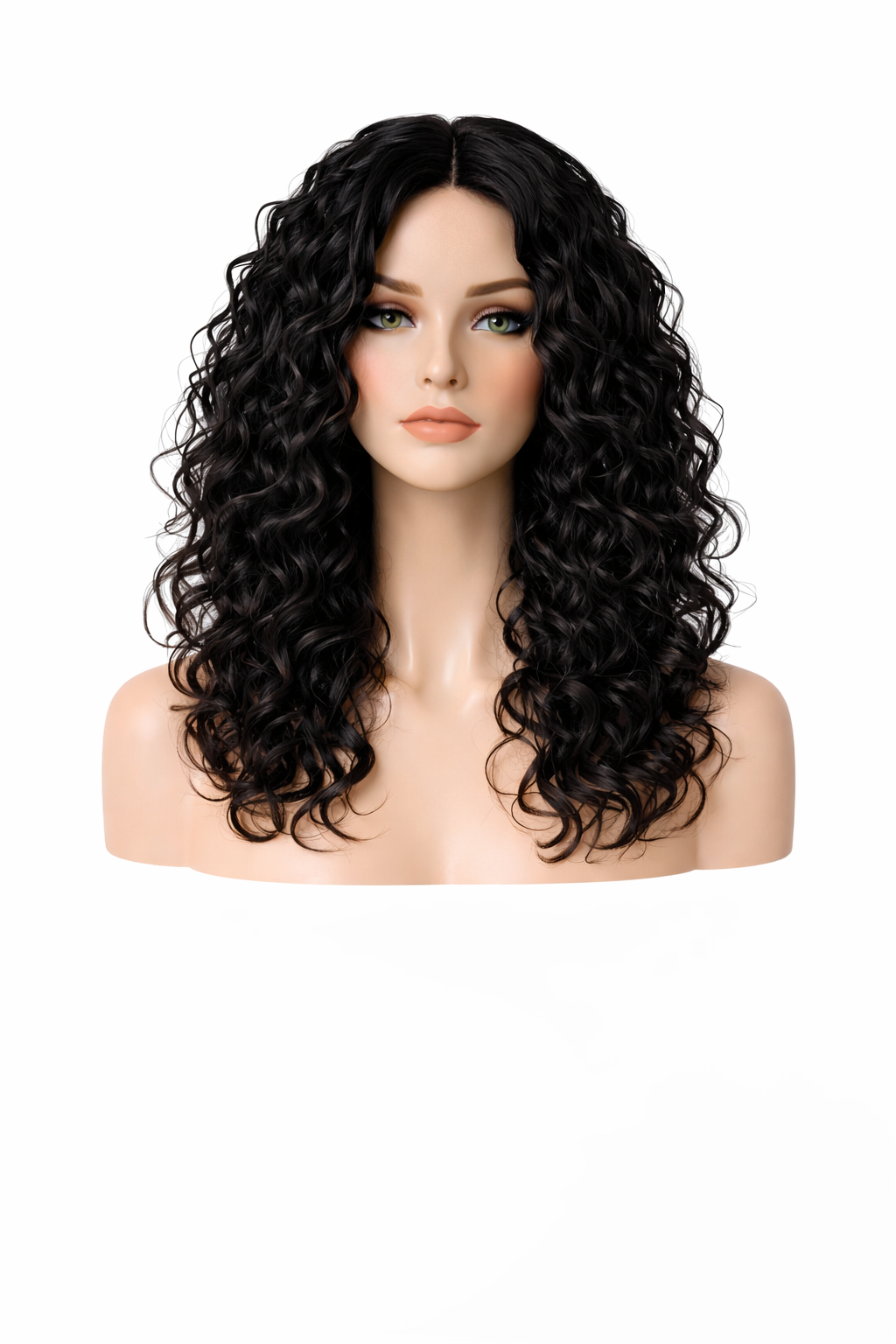 Curly Black Synthetic Wig