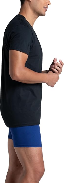 Fruit of The Loom Men's Crew Tee Undershirts, Moisture Wicking & Tag Free, Also Available in Big & Tall