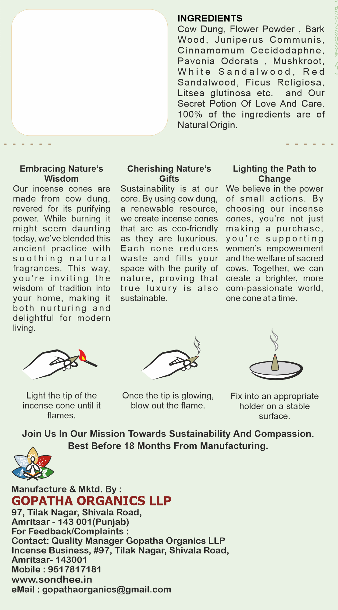 Agnihotra Incense Cones