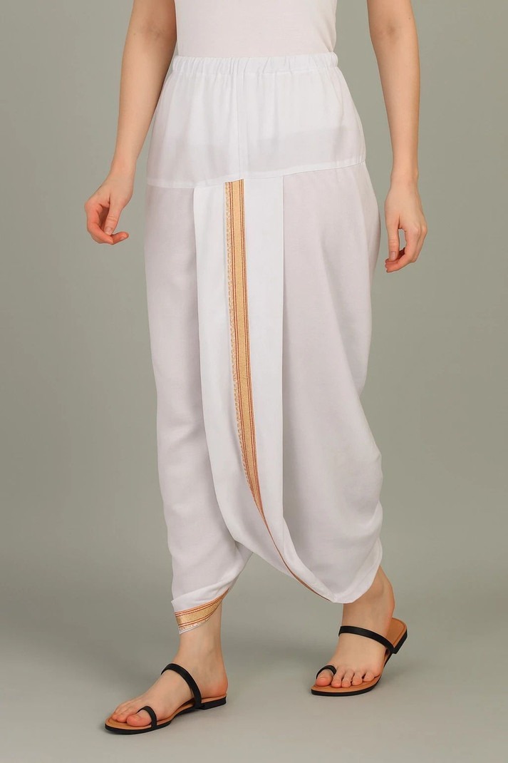 White Dhoti Pants