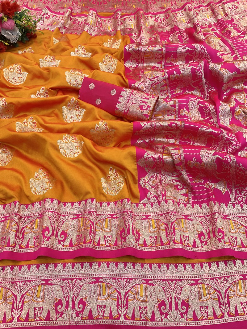 Dual Tone Silk Saree