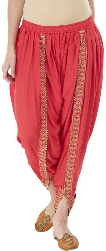 Embroidered Dhoti Pants