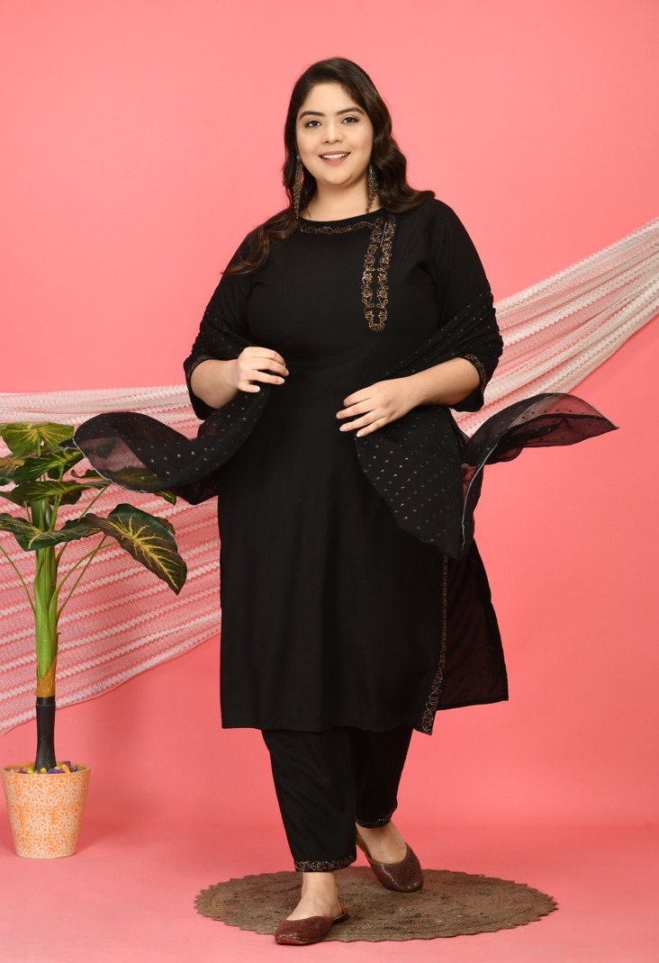 Elegant Black Kurta Set