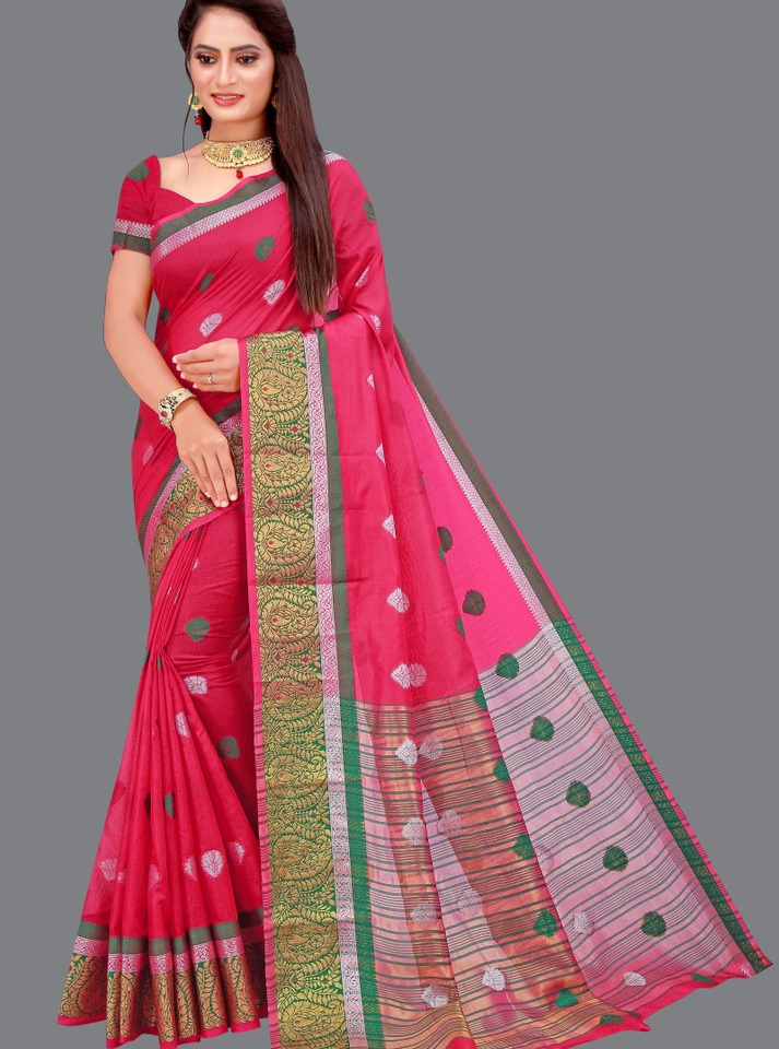 Elegant Pink Saree
