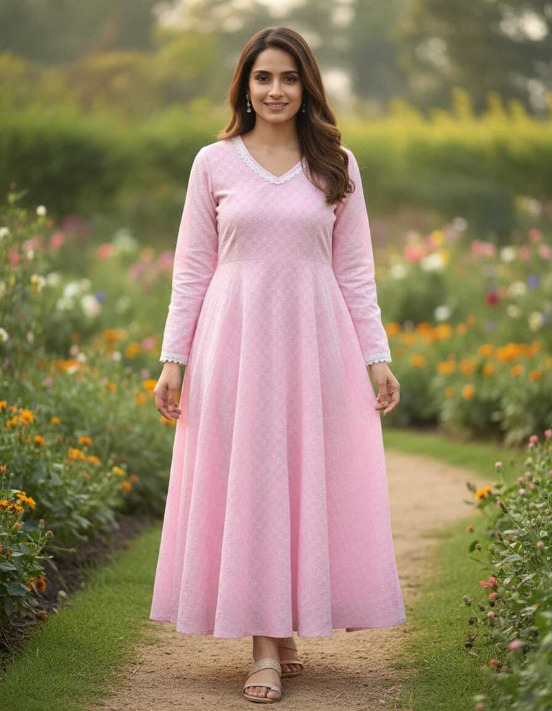 Pink Elegant Maxi Dress