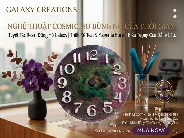 Đồng hồ để bàn (đường kính 15 cm, bao gồm chân đế)