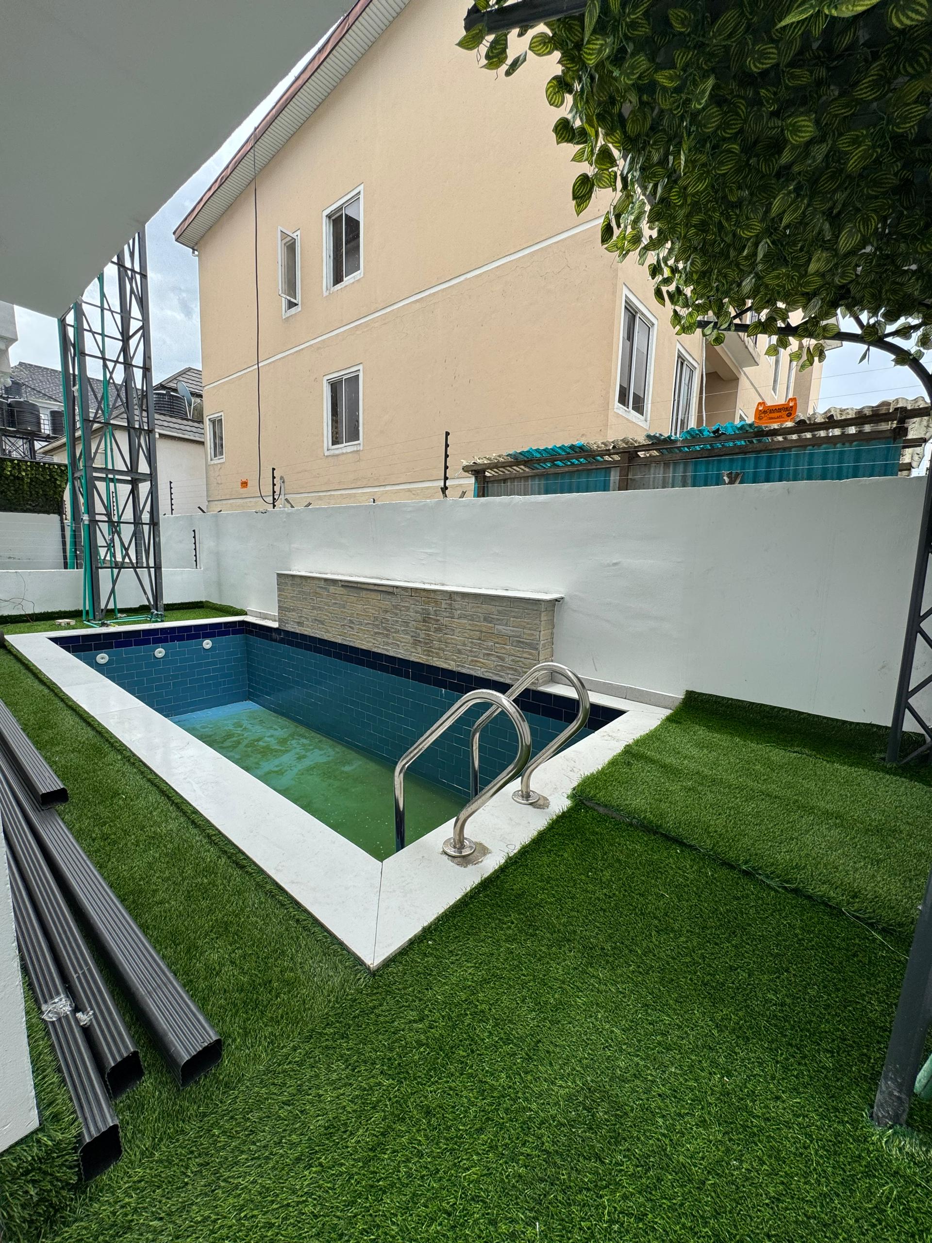For Sale: Ultra-Luxury 5-Bedroom Fully Detached Smart Home + BQ with Pool in Osapa London, Lekki