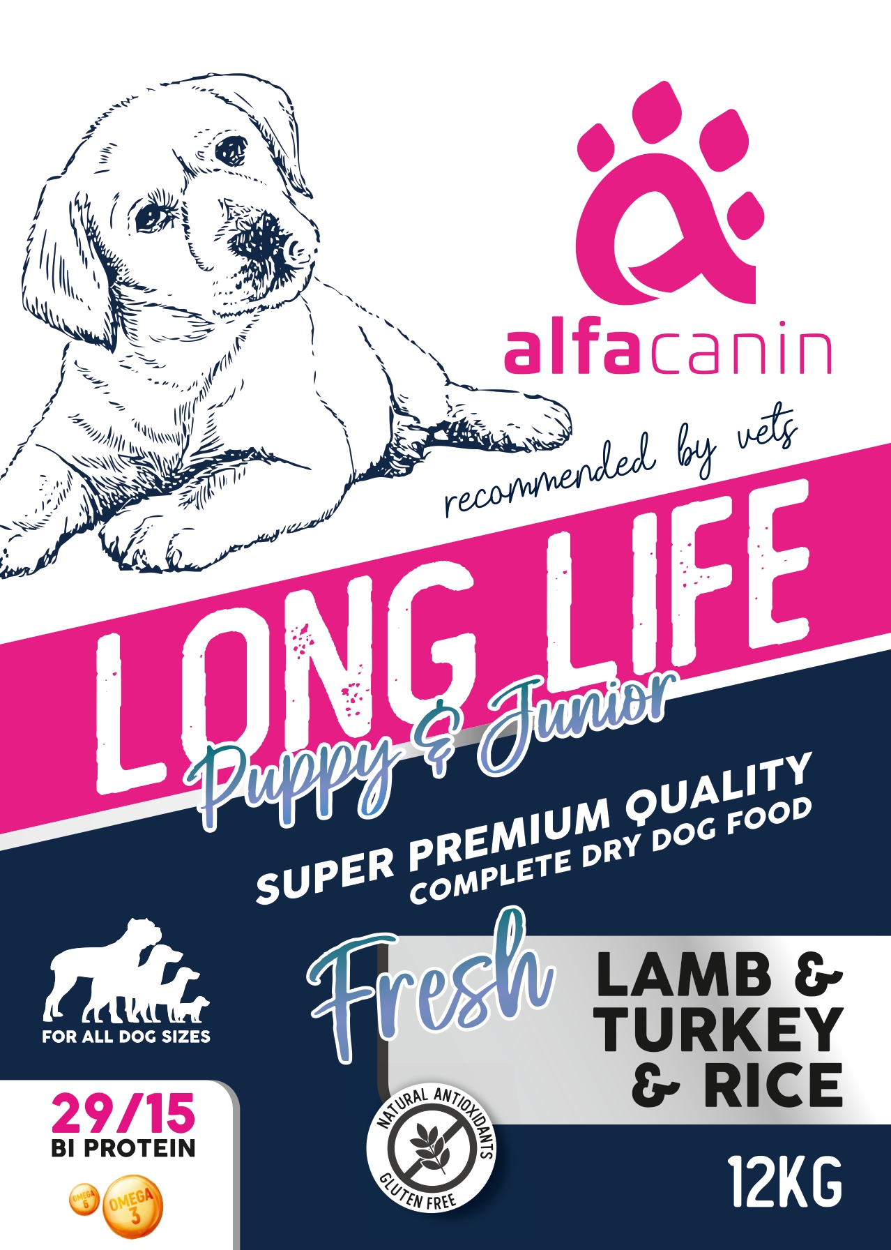 Alfacanin Long Life Puppy & Junior