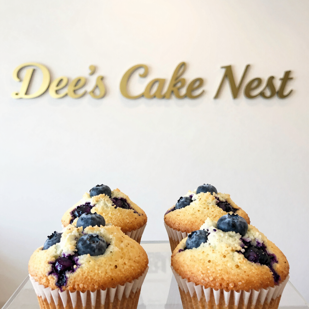 Blueberry muffins (4 pc)