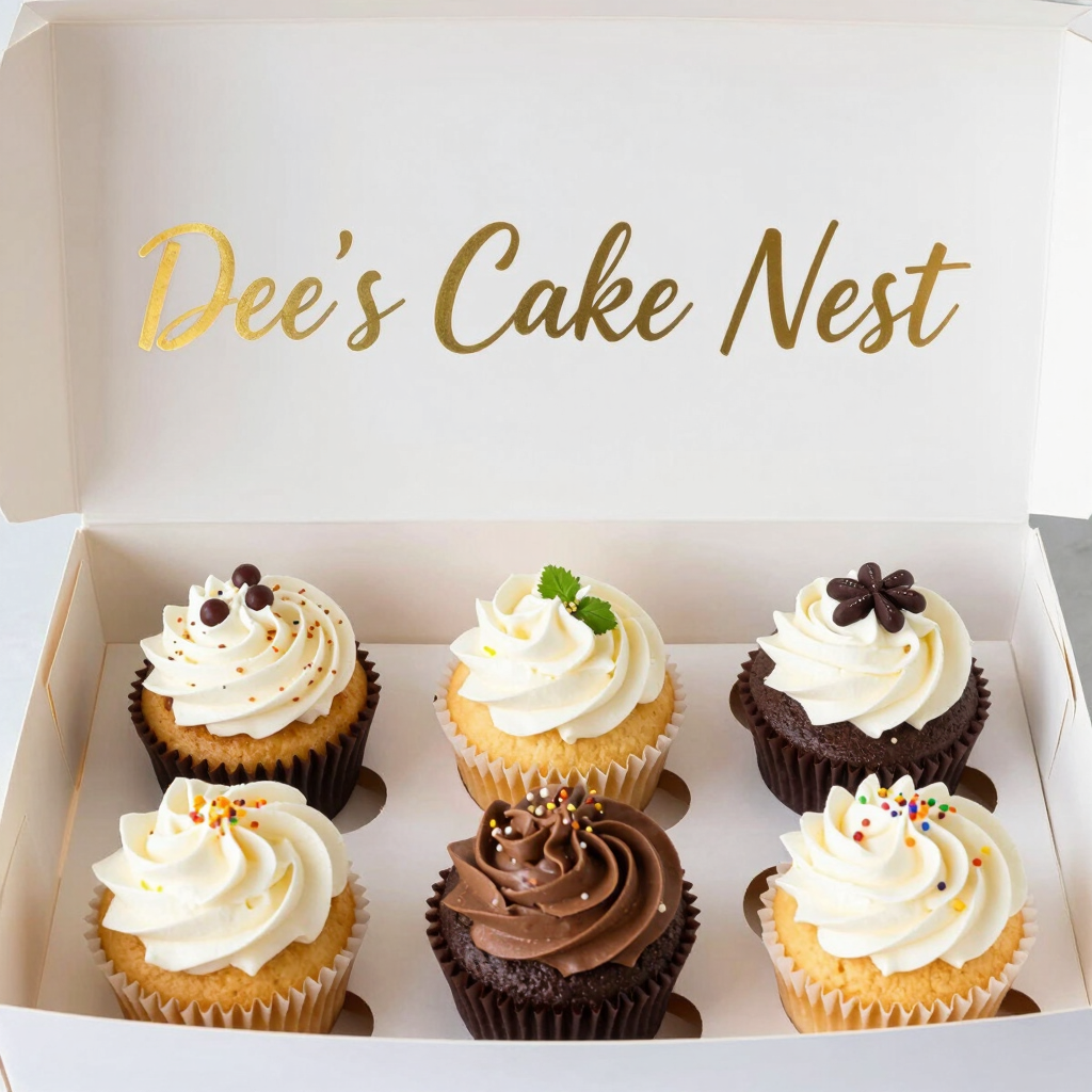 Assorted Cupcake Box 6Pc