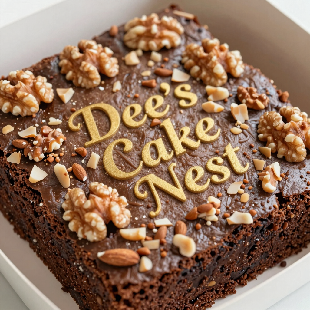 Walnut/Almond Brownie (Half Kg Box)