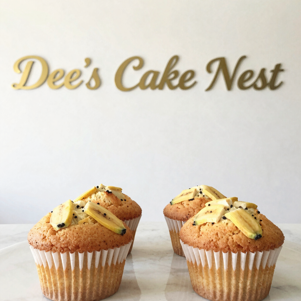 Banana muffins  (4 pc)