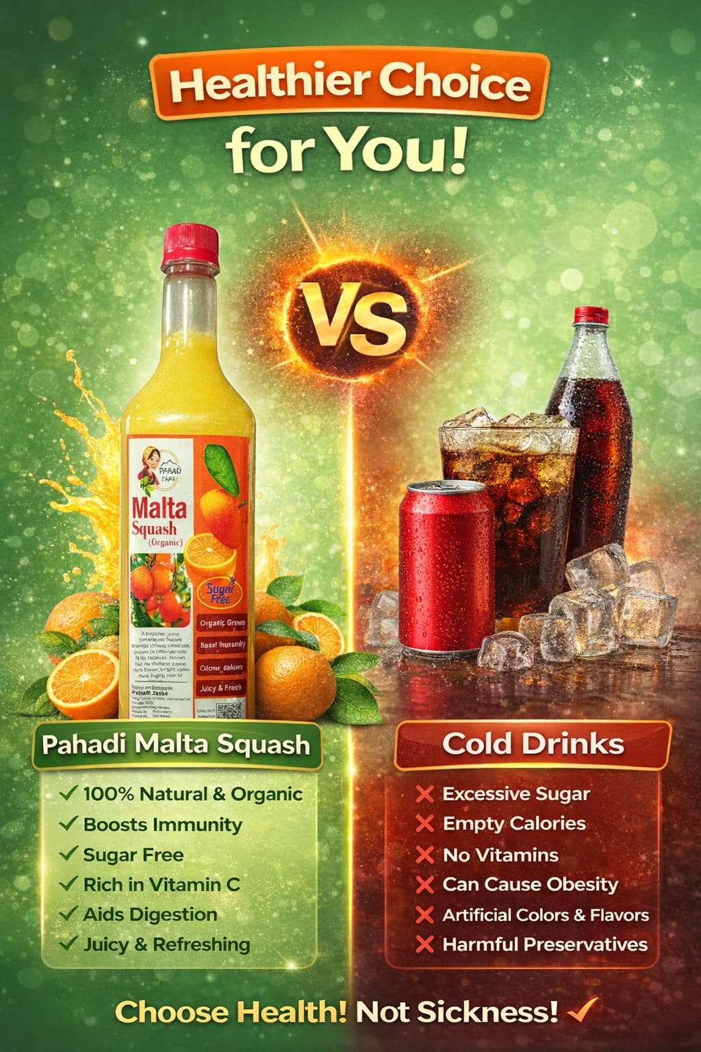 Sugarfree Malta Squash