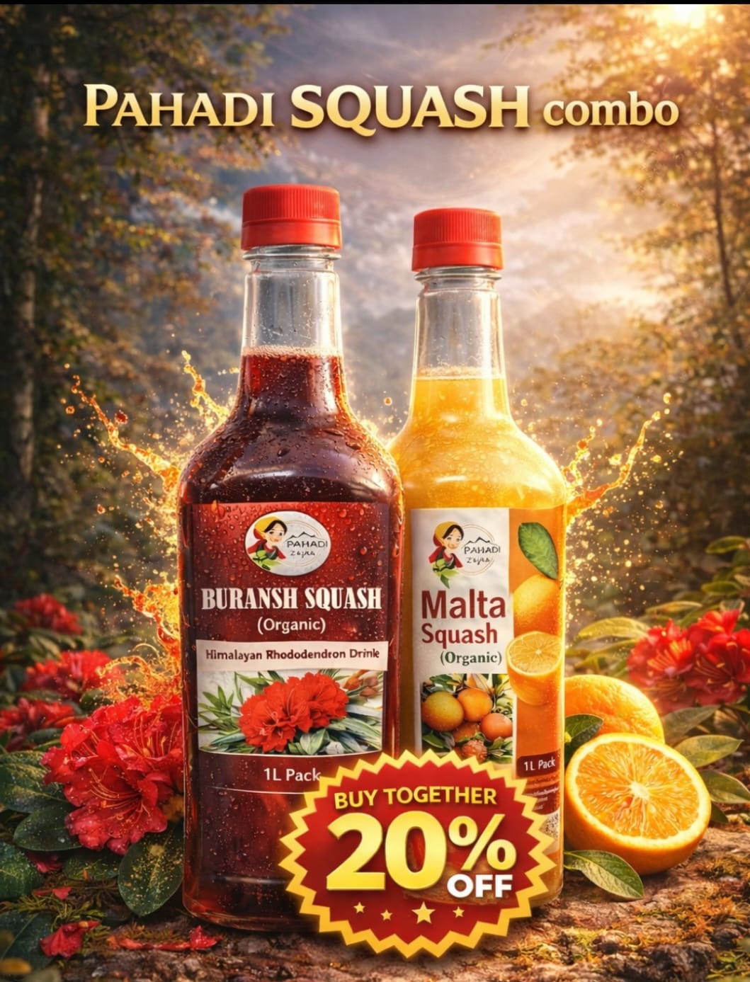 Malta & Buransh Squash Combo