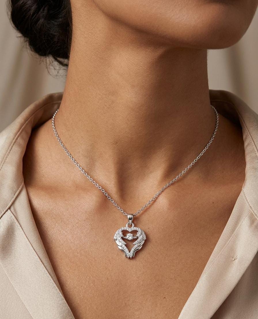 Elegant Heart Pendant Necklace