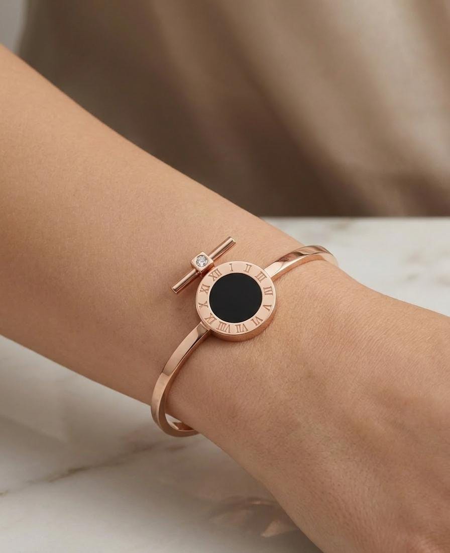 Rose Gold Roman Dial Bracelet