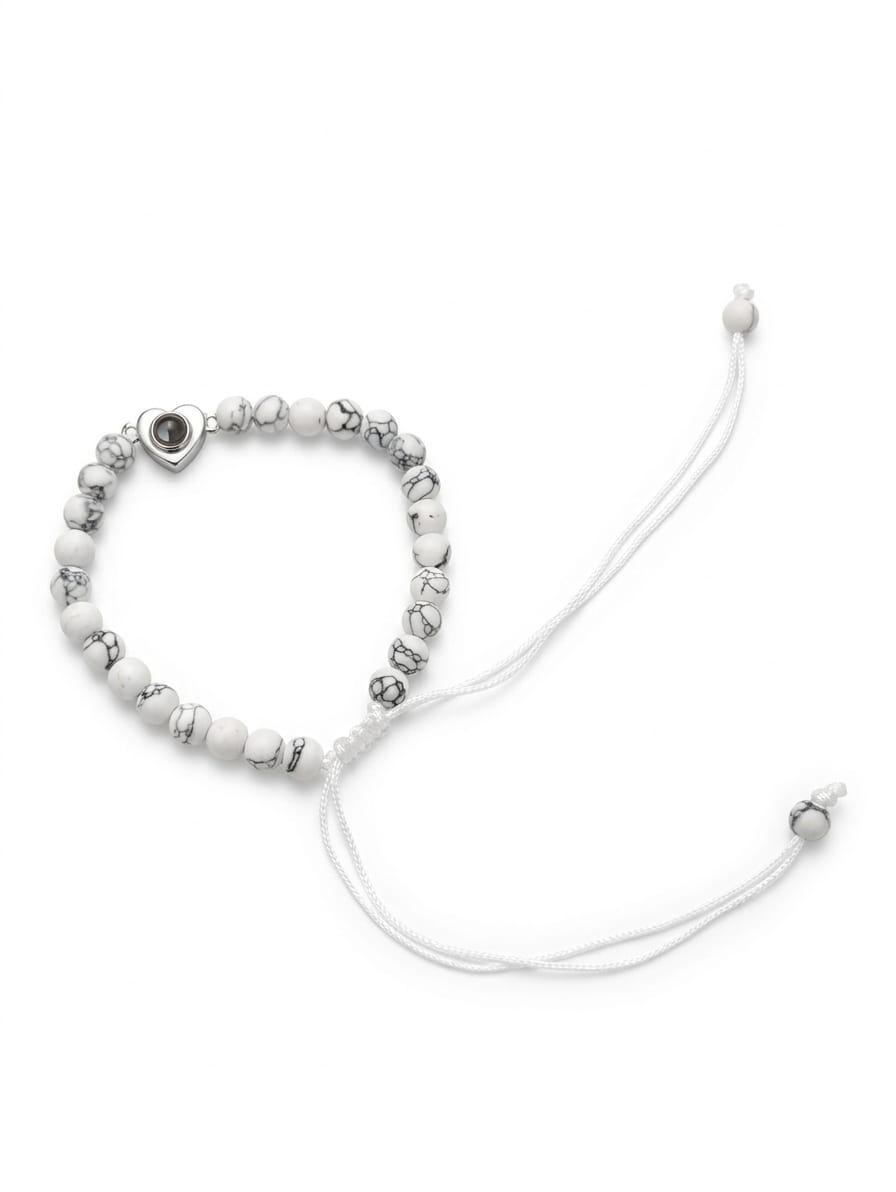 The Marble Heart "I Love You" Projection Bracelet