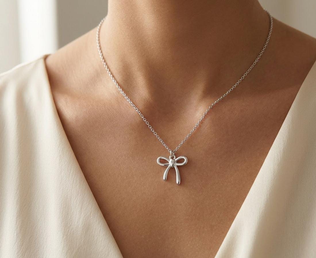 The Belle Ribbon Bow Pendant