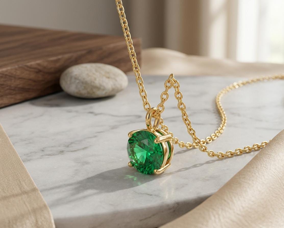 The Emerald Verdant Solitaire