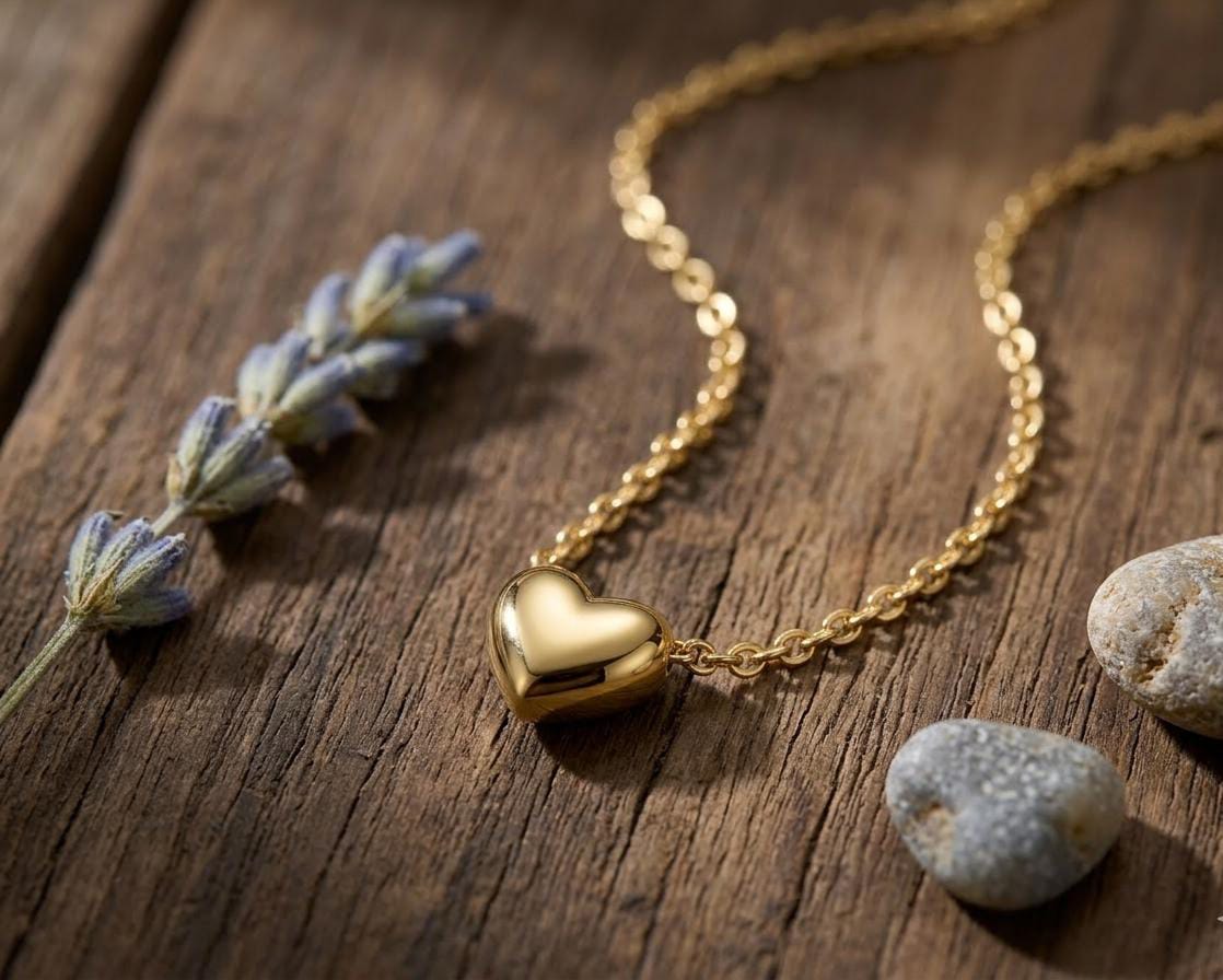 The Amora Puffy Heart Pendant