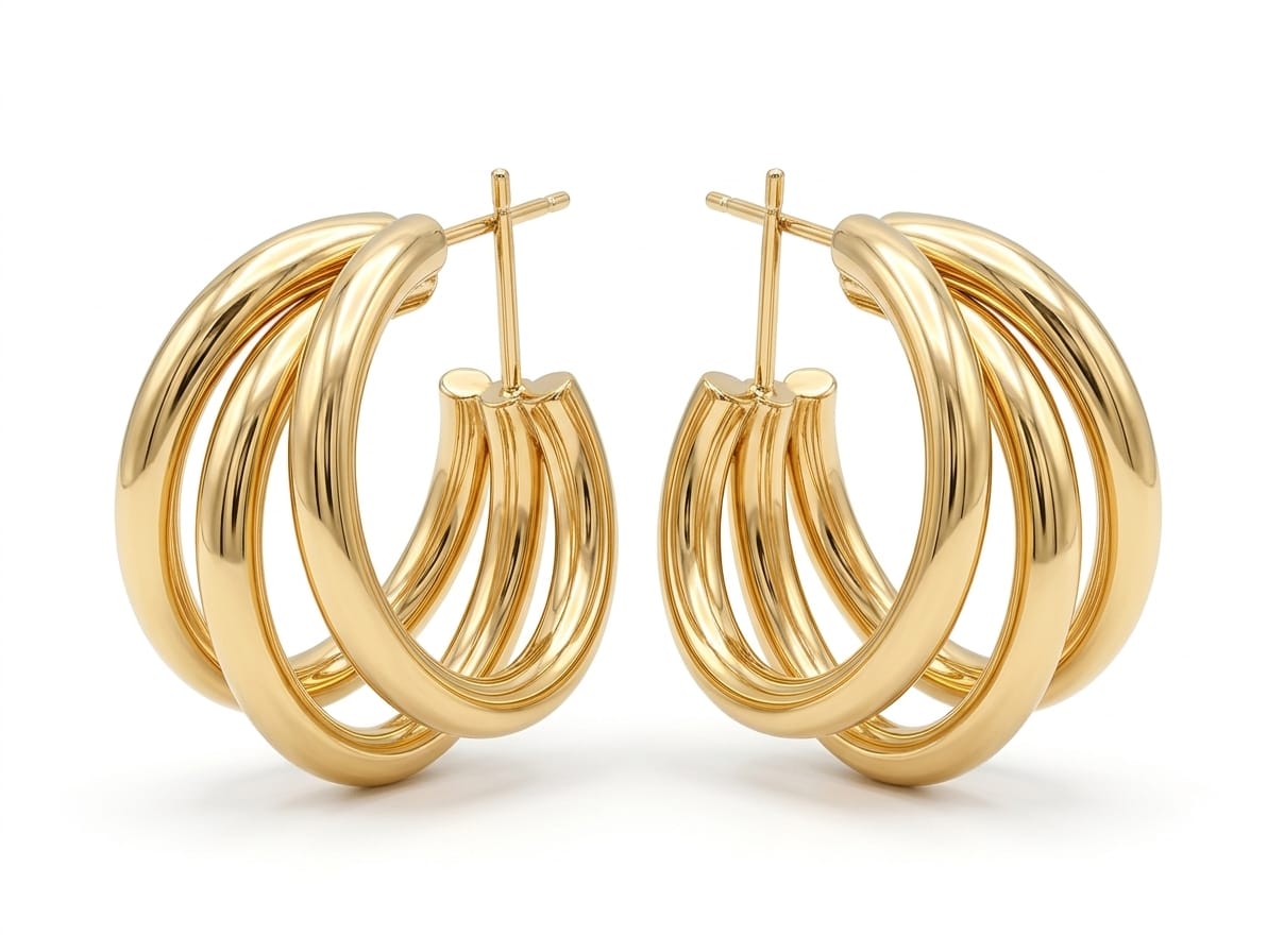 The Hera Triple-Stacked Hoops