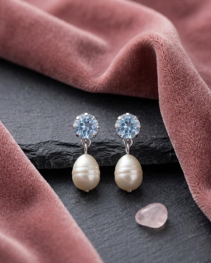 The Aquamarine Pearl Drops