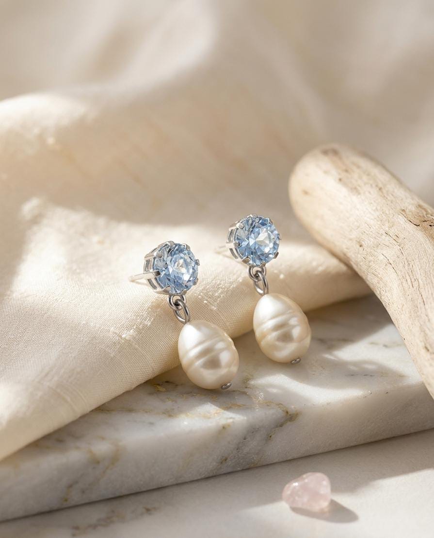 The Aquamarine Pearl Drops