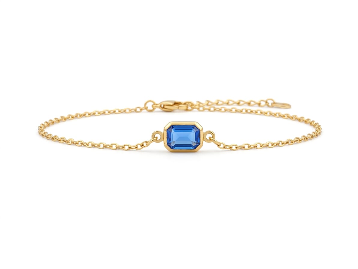 The Azure Majesty Emerald-Cut Bracelet
