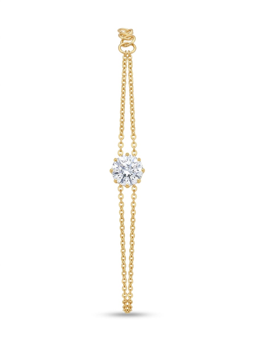 The Serene Solitaire Bracelet