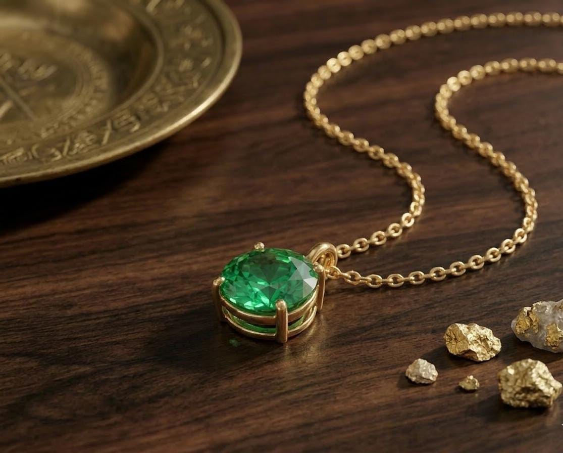 The Emerald Verdant Solitaire