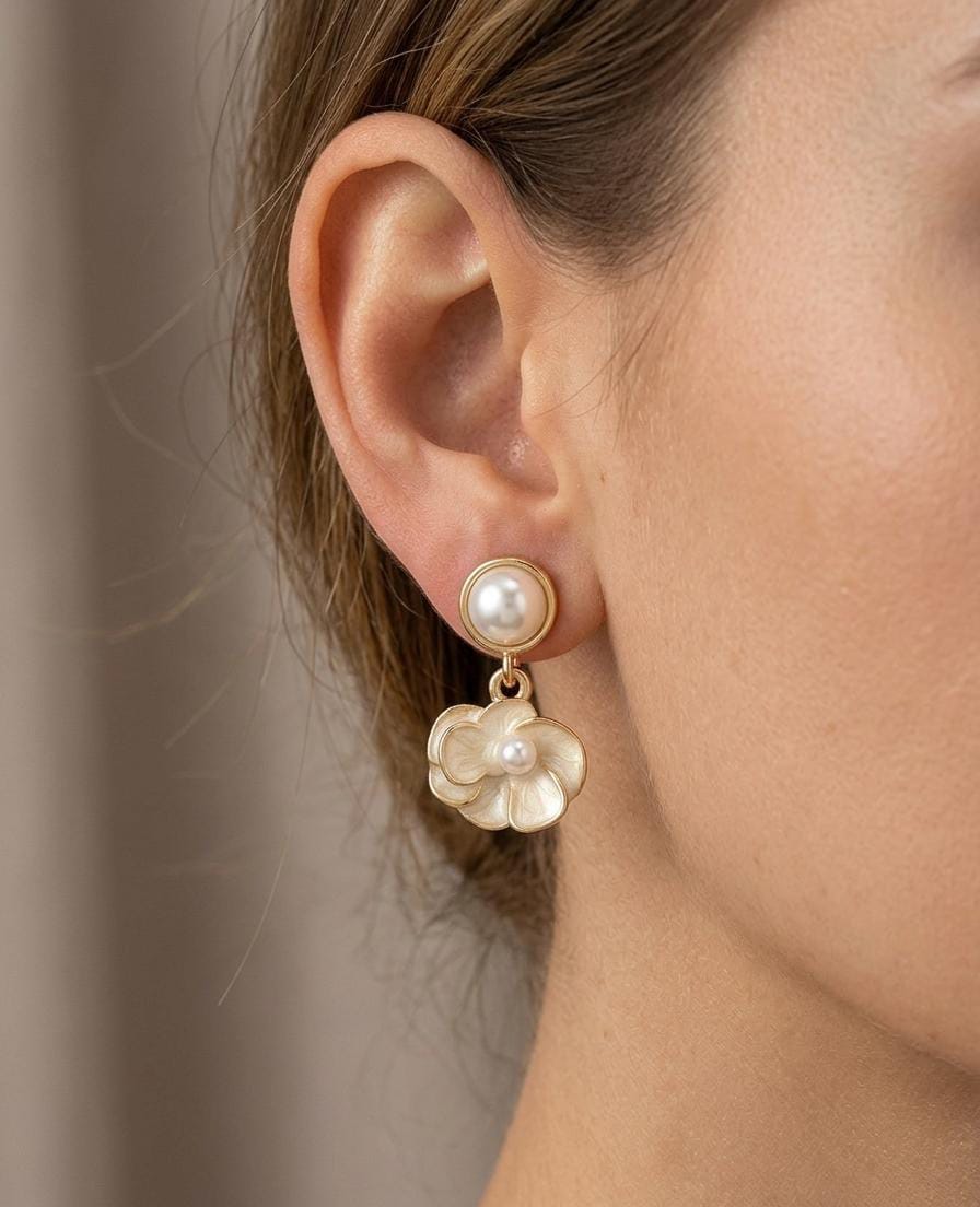 The Primrose Pearl Drop Earrings
