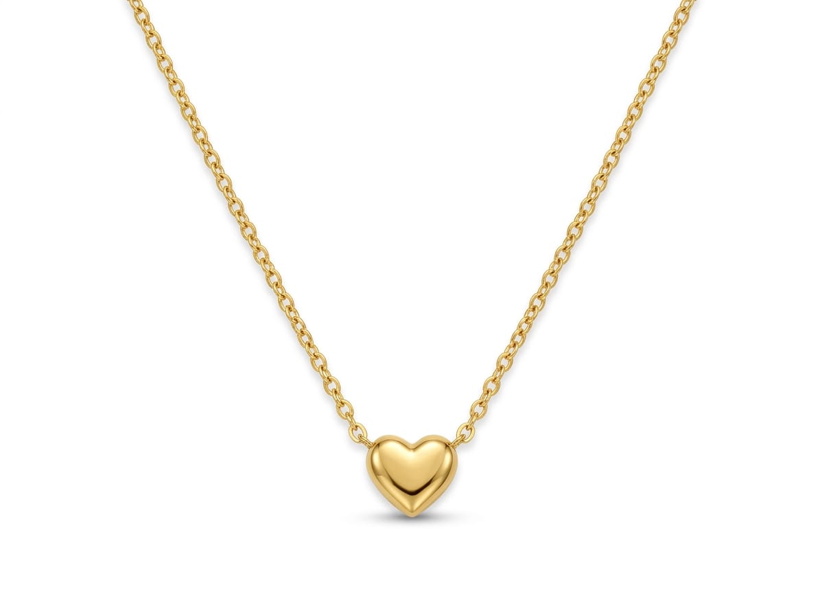 The Amora Puffy Heart Pendant
