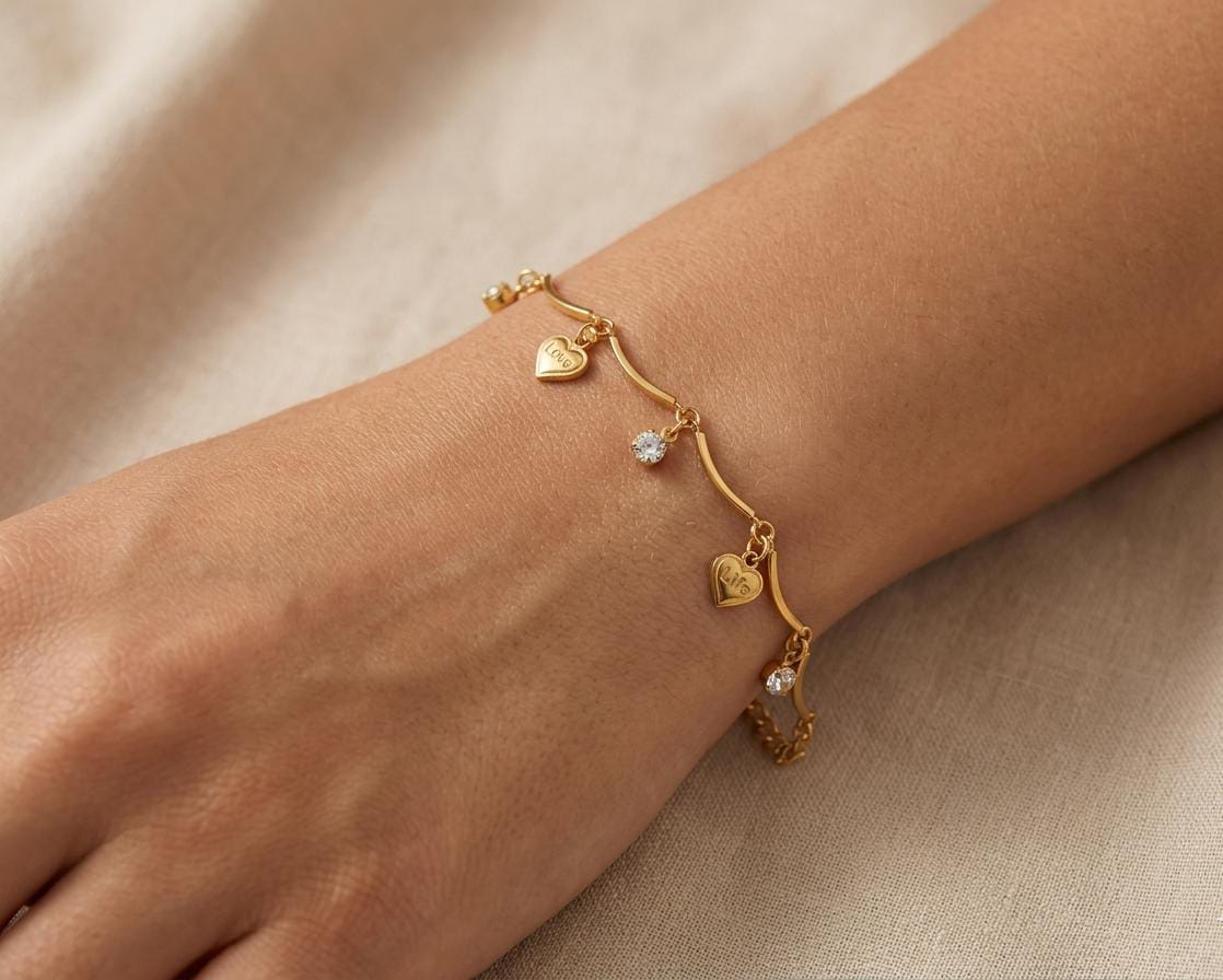 The Aria Sentiment Charm Bracelet