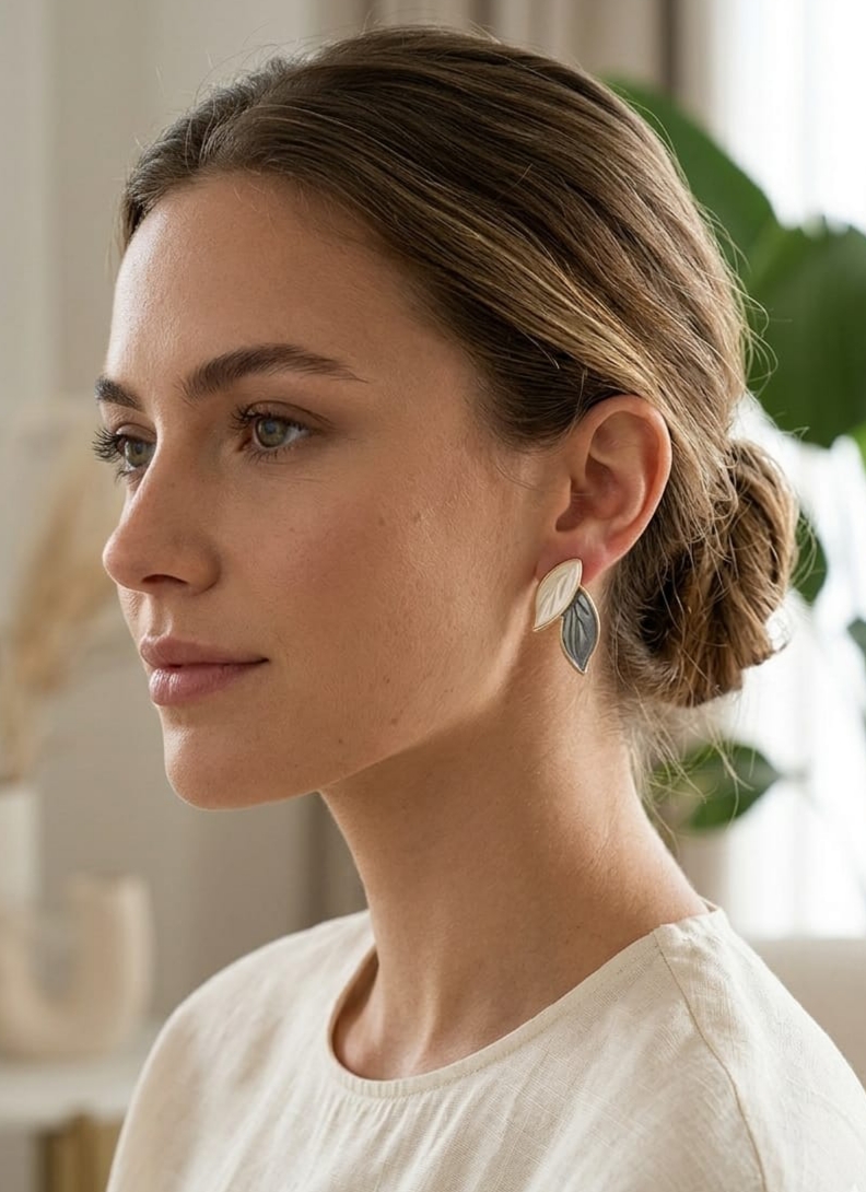 Golden Leaf Earrings