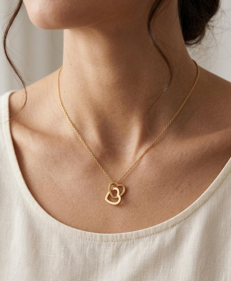 Eternal Bond Double Heart Necklace