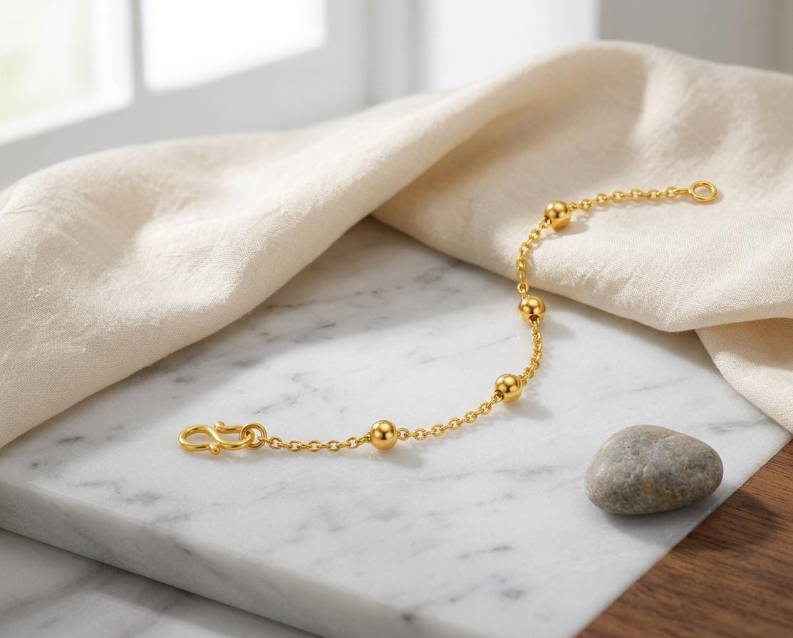 The Gilded Orb Minimalist Bracelet