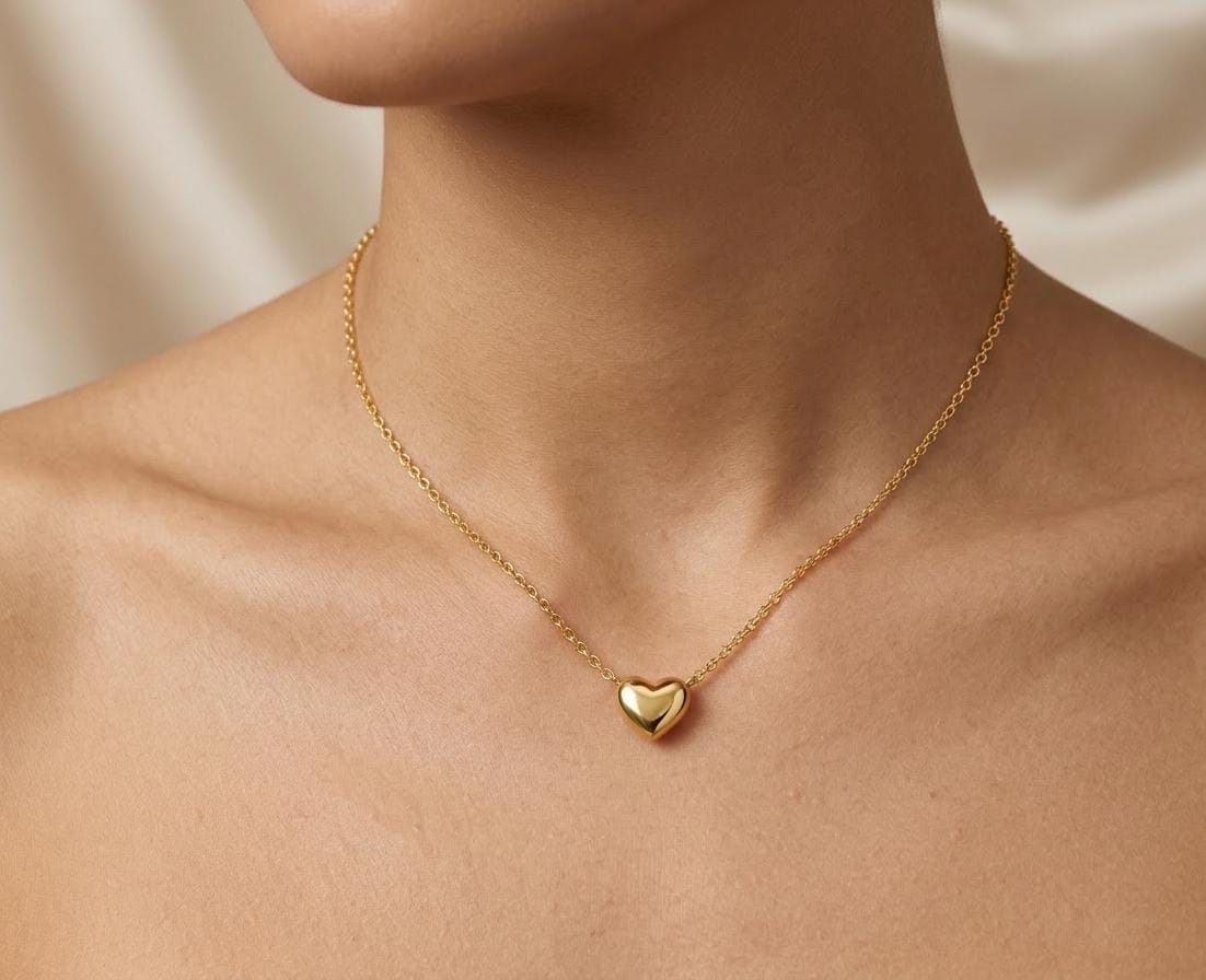 The Amora Puffy Heart Pendant