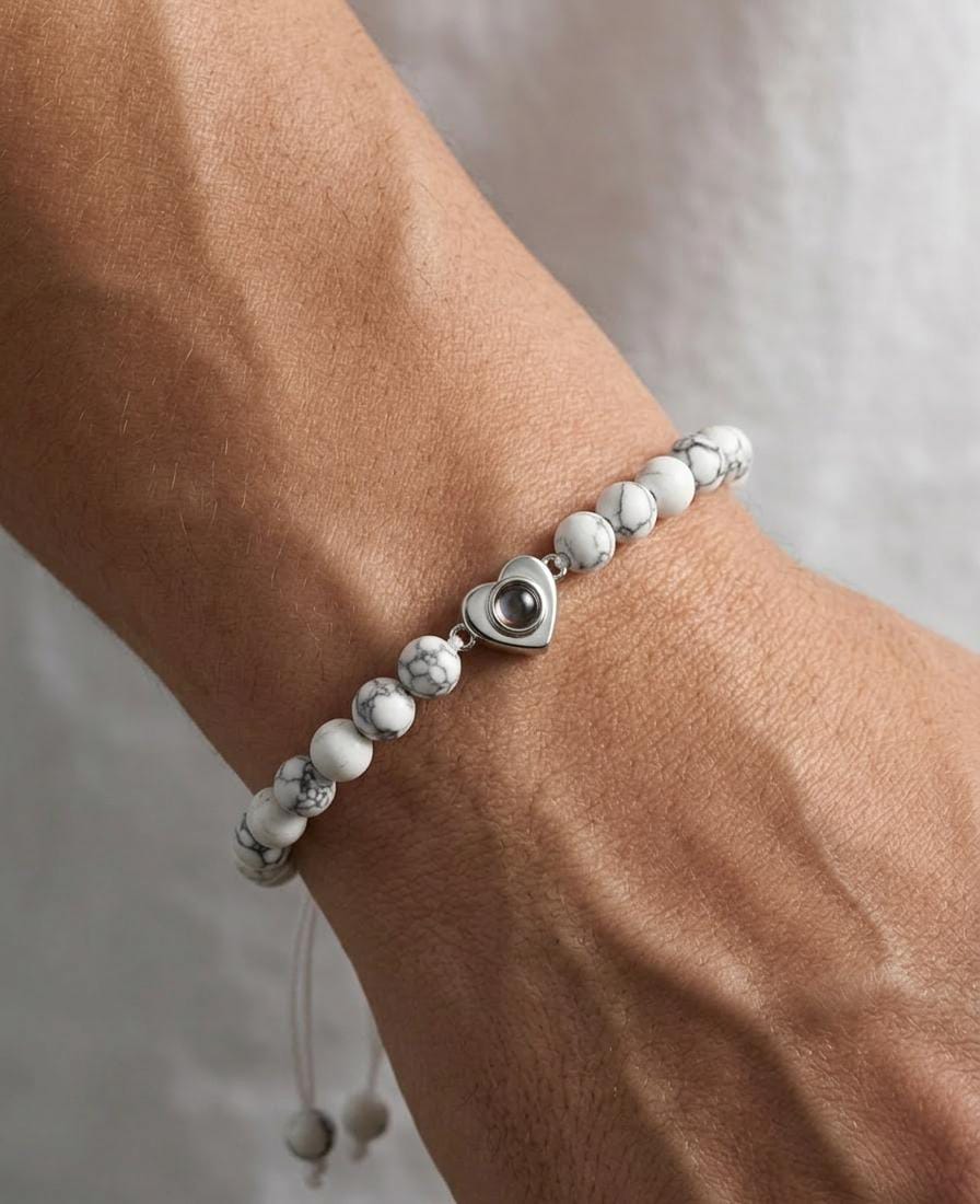 The Marble Heart "I Love You" Projection Bracelet