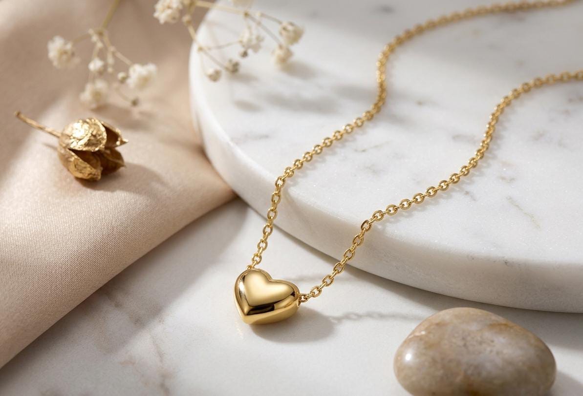 The Amora Puffy Heart Pendant