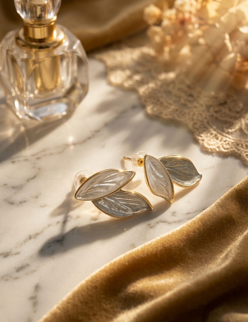 Golden Leaf Earrings