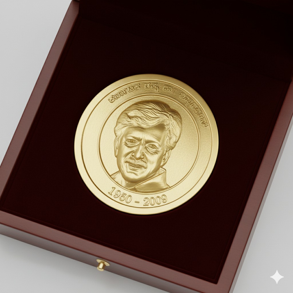 Dr.  Vishnuvardhan Commemorative Gold Coin