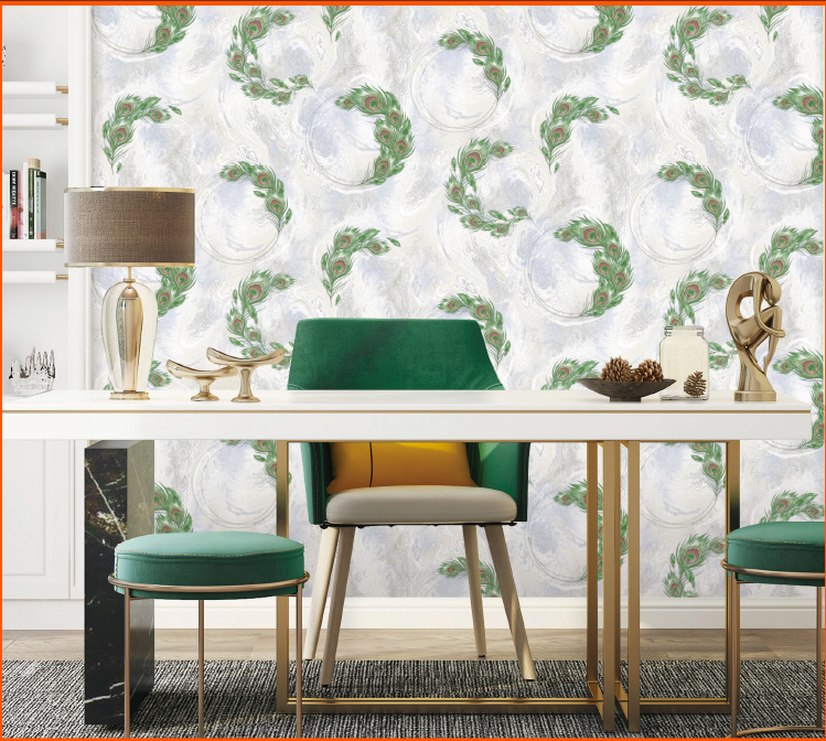 Elegant Leaf Pattern Wallpaper