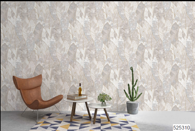 Elegant Leaf Pattern Wallpaper