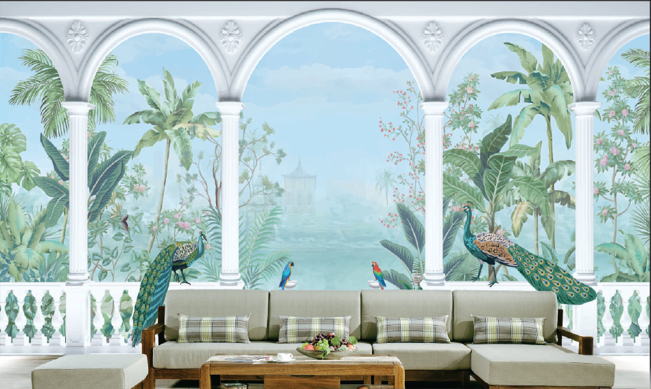 Tropical Archway Wall Mural