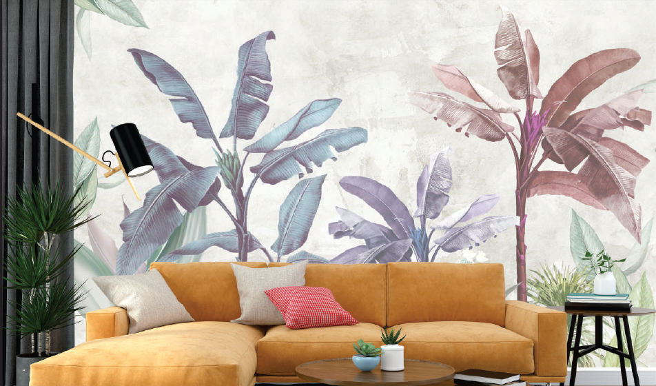 Tropical Leaves Wall Mural