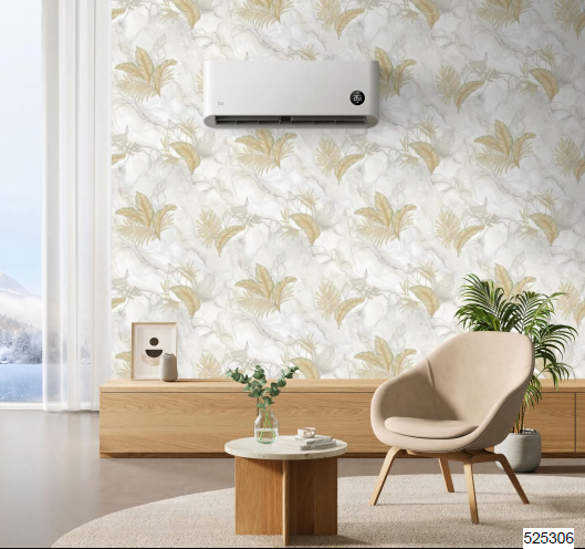 Golden Palm Marble Mural